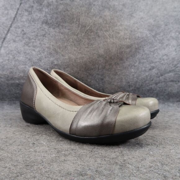 Dromedaris Shoes Womens 38 Wedge Loafer Slip On Leather Comfort Fashion Classic - Picture 1 of 15
